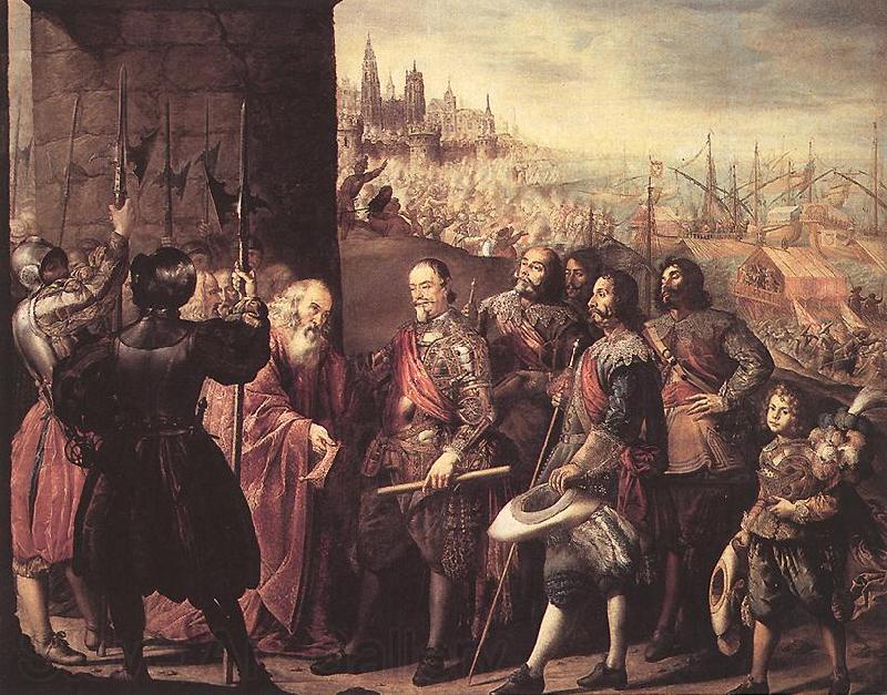 PEREDA, Antonio de The Relief of Genoa af Spain oil painting art